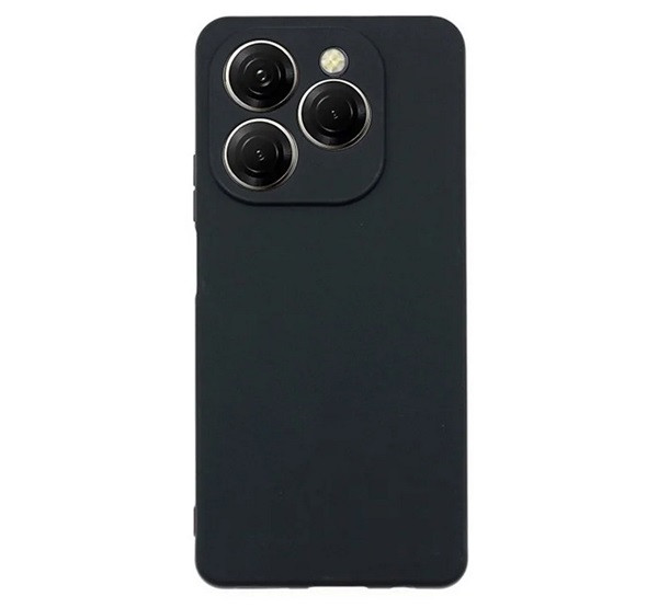 Szilikon telefonvédő (matt) FEKETE Tecno Spark 20 Pro