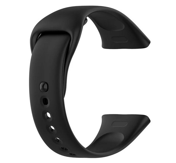 Pótszíj (egyedi méret, szilikon) FEKETE Xiaomi Redmi Watch 3