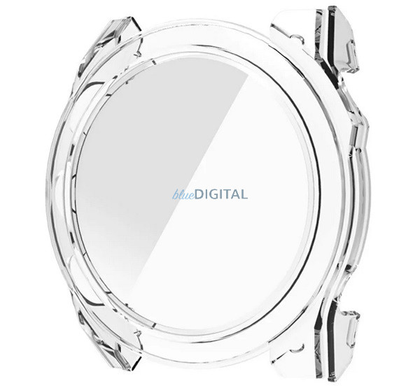 Műanyag keret (BUMPER, ütésállóság + kijelzővédő üveg) ÁTLÁTSZÓ Garmin Fenix 8 47mm