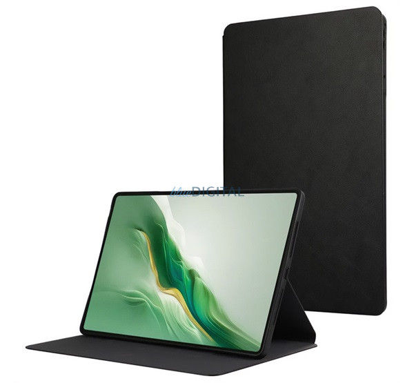 Tok álló, bőr hatású (FLIP, oldalra nyíló, asztali tartó, prémium) SÖTÉTKÉK Honor MagicPad 2