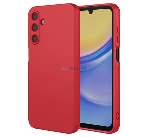 Szilikon telefonvédő (matt) PIROS Samsung Galaxy A56 5G (SM-A566)
