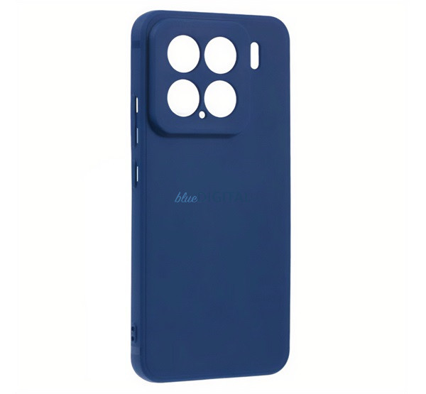Szilikon telefonvédő (matt) SÖTÉTKÉK Xiaomi 15