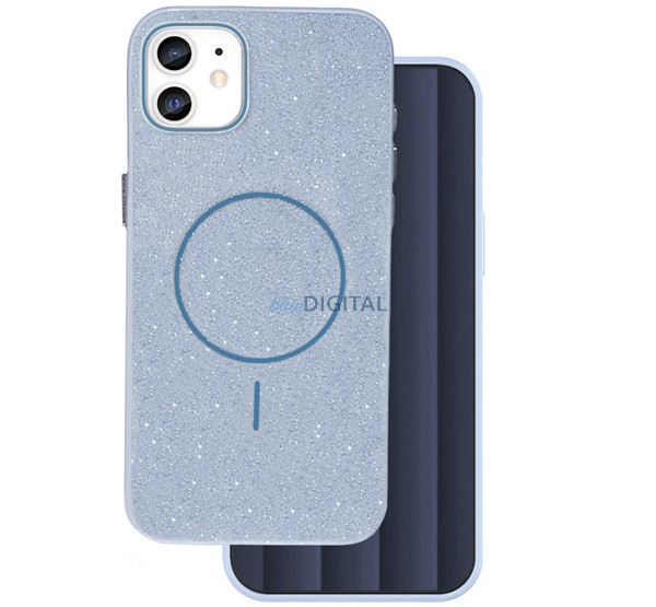 Szilikon telefonvédő (műanyag hátlap, kameravédő, MagSafe, csillogó) VILÁGOSKÉK Apple iPhone 12, iPhone 12 Pro Szilikon telefonvédő (műanyag hátlap, kameravédő, MagSafe, csillogó) VILÁGOSKÉK Apple iPhone 12, iPhone 12 Pro