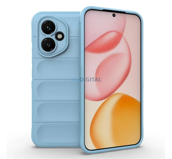 Szilikon telefonvédő (ütésállóság, kameravédő, 3D) VILÁGOSKÉK Honor 400