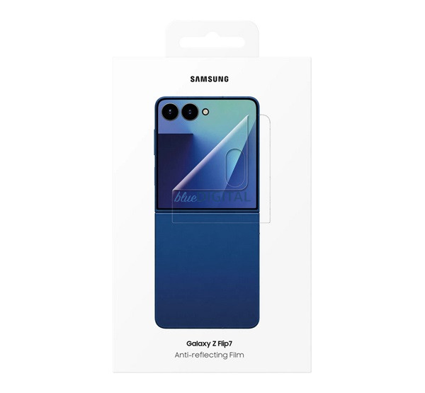 SAMSUNG képernyővédő fólia 2db (tükröződésmentes, törlőkendő, külső kijelző + segédkeret) ÁTLÁTSZÓ Samsung Galaxy Z Flip7 (SM-F766)