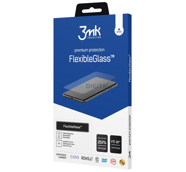 3MK FLEXIBLE GLASS képernyővédő üveg (2.5D, flexibilis, 0.3mm, 7H) ÁTLÁTSZÓ Apple iPhone 17 Air