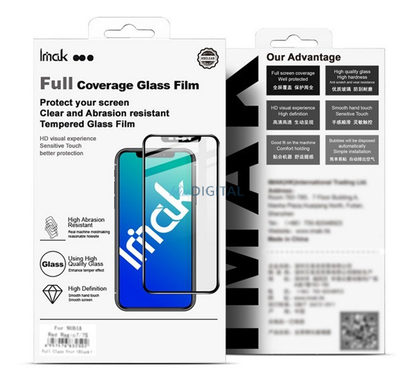IMAK FULL COVERAGE képernyővédő üveg (3D, íves) FEKETE Honor Magic V5 IMAK FULL COVERAGE képernyővédő üveg (3D, íves) FEKETE Honor Magic V5