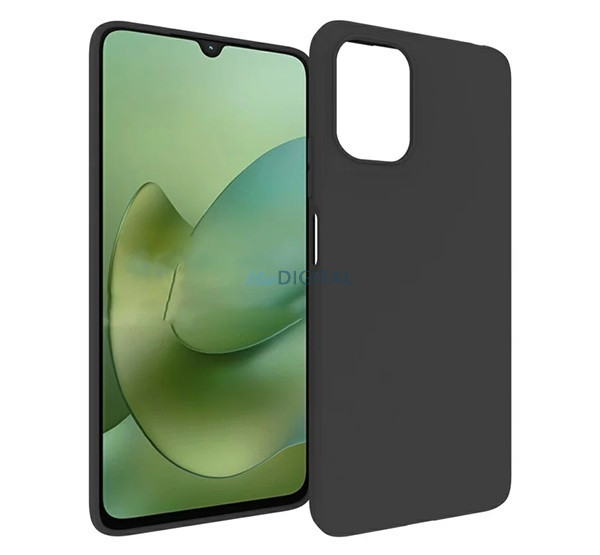Szilikon telefonvédő (matt) FEKETE Motorola Moto G06 (XT2535), Moto G06 Power (XT2535-13)