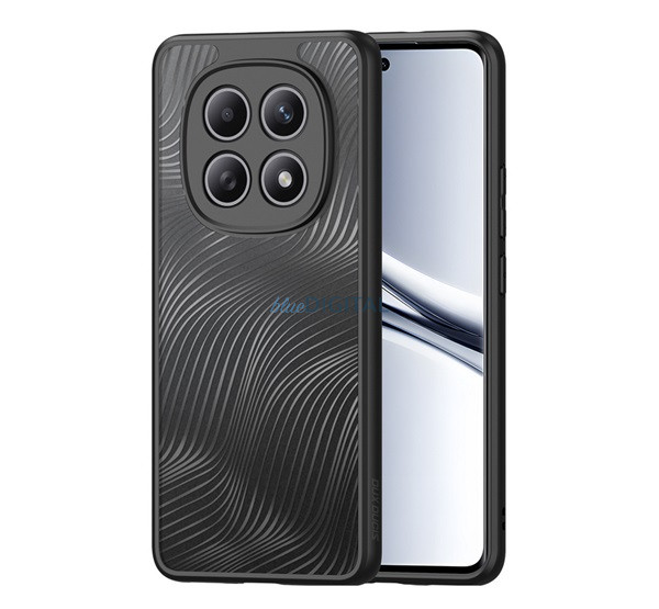 DUX DUCIS AIMO szilikon telefonvédő (ütésállóság, kameravédő, matt, hullám) FEKETE Xiaomi Redmi Note 15 5G, Redmi Note 15 4G
