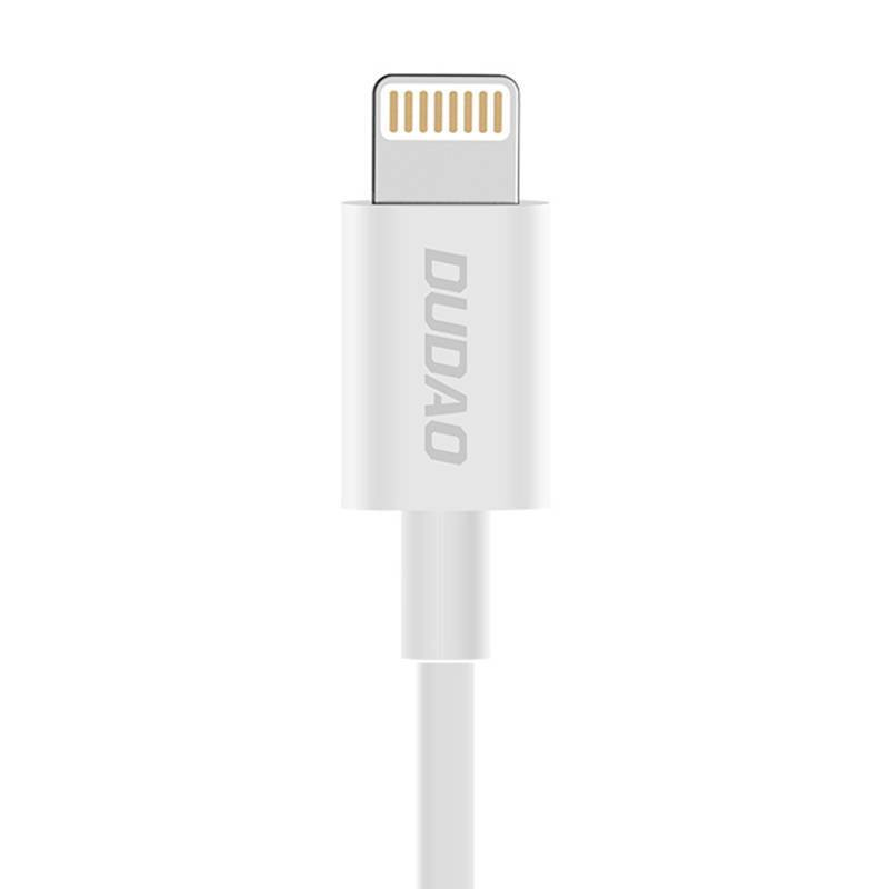 USB és Lightning kábel Dudao L1L 3A 1m (fehér)