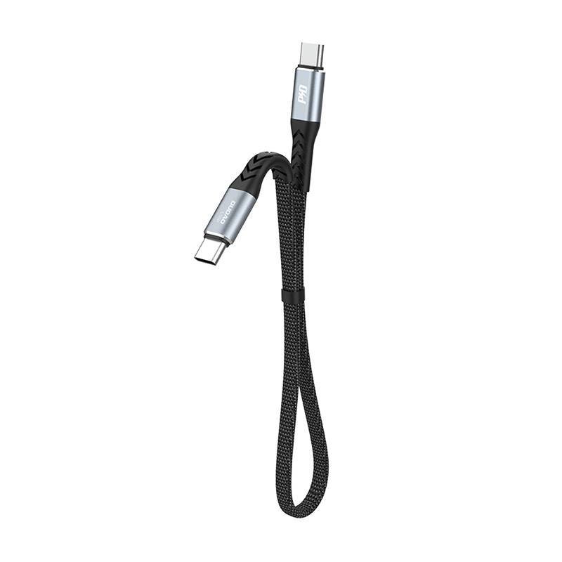 USB-C-USB-C Dudao 100W PD 0.23m kábel (fekete)