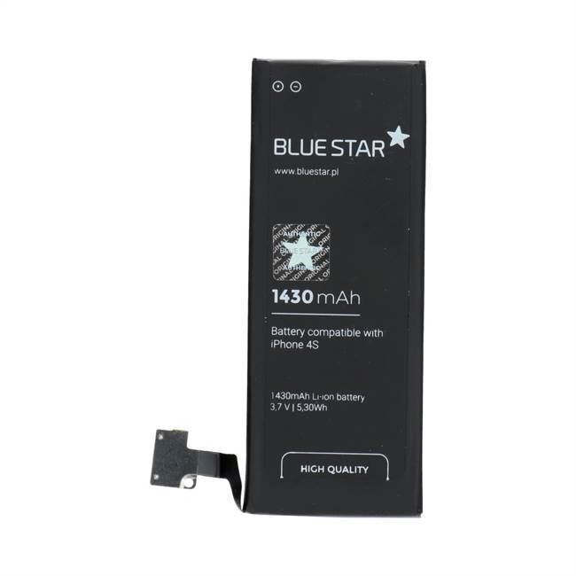 Akkumulátor iPhone 4S 1430 mAh Polymer Blue Star HQ