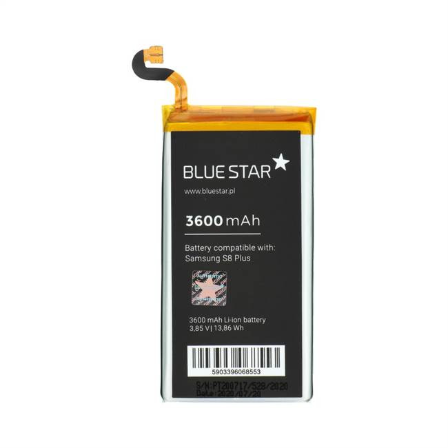 BlueStar Samsung G955 Galaxy S8 Plus EB-BG955ABA utángyártott akkumulátor 3600mAh