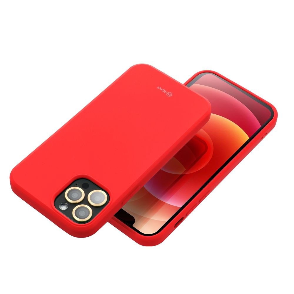 Roar Színes zselés tok - iPhone 15 Pro rózsaszínű Roar Színes zselés tok - iPhone 15 Pro rózsaszínű