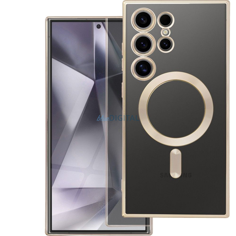 Electro Mag MagSafe kompatibilis tok Samsung Galaxy A35 - arany színű