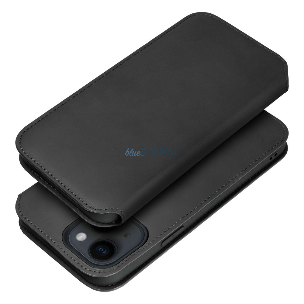 DUAL POCKET könyvtok Samsung Galaxy S25 Plus - fekete