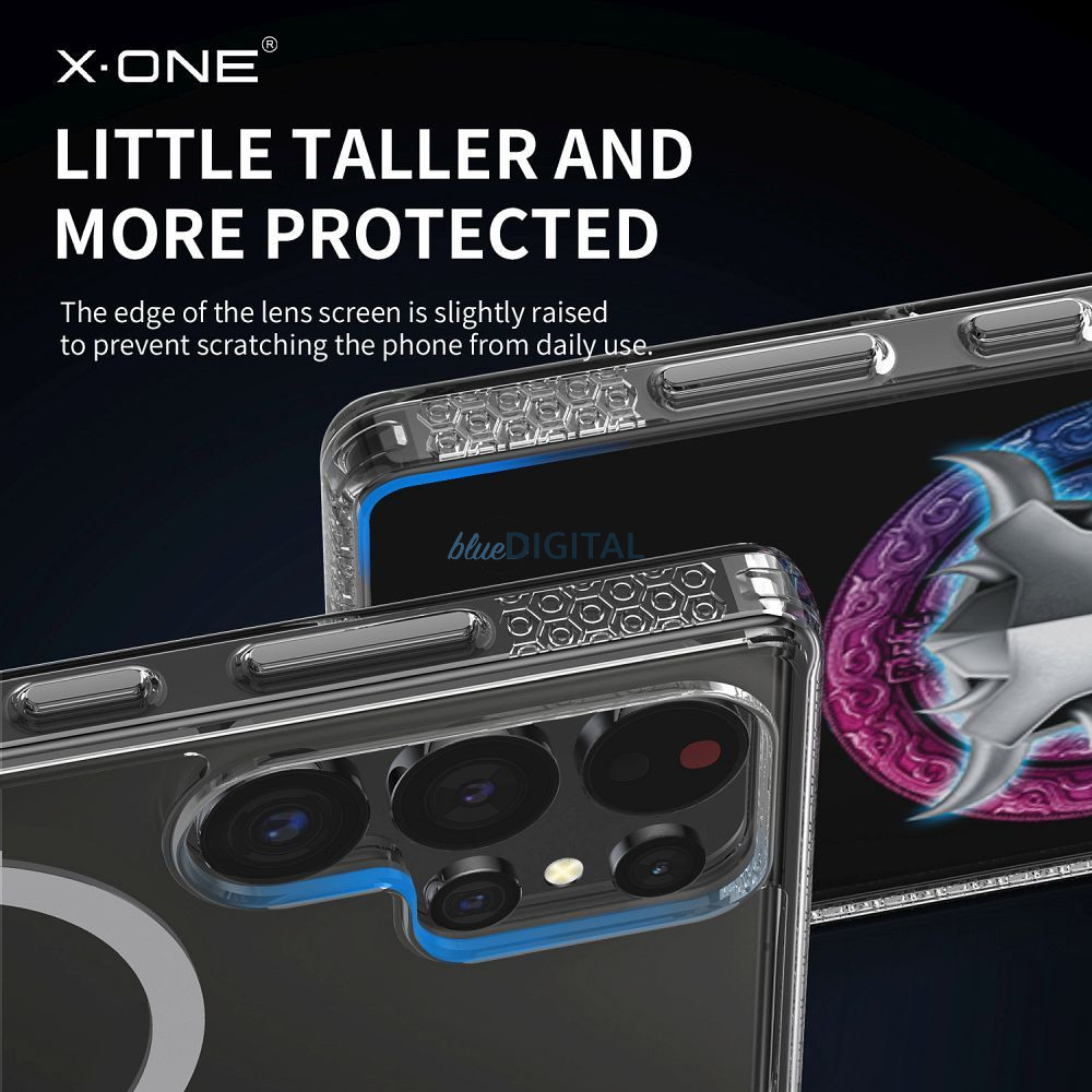 X-One Dropguard Magnetic Case Pro MagSafe-kompatibilis tok Samsung Galaxy S25 Plus - átlátszó