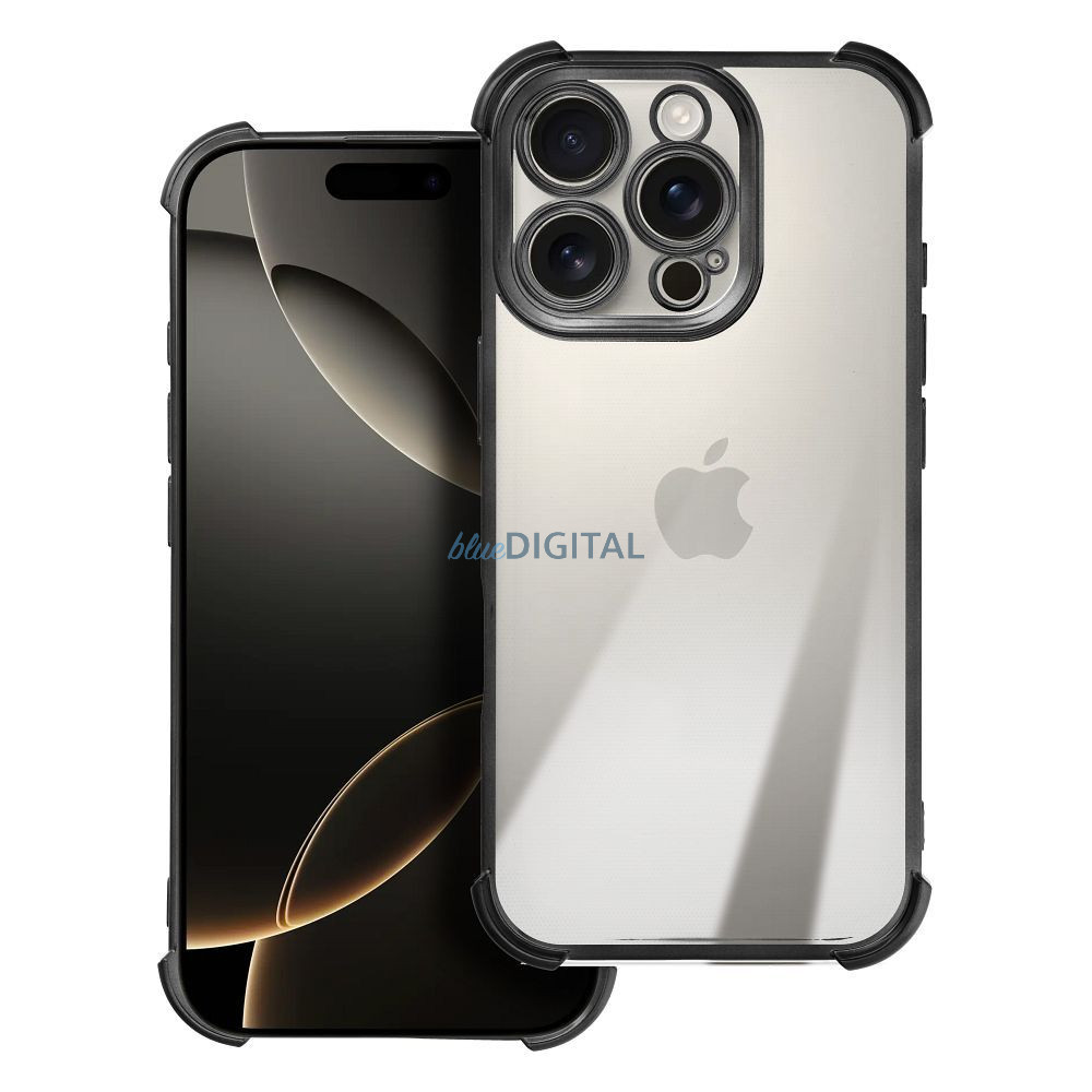 ANTISHOCK ELECTRO tok iPhone 15 Pro - fekete ANTISHOCK ELECTRO tok iPhone 15 Pro - fekete