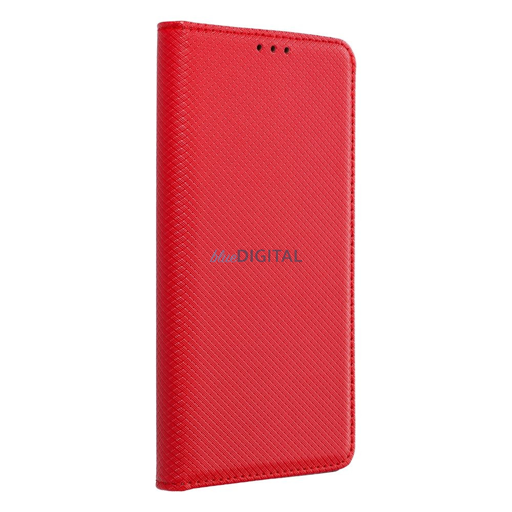 SMART CASE könyvtok Motorola Moto E15 - piros