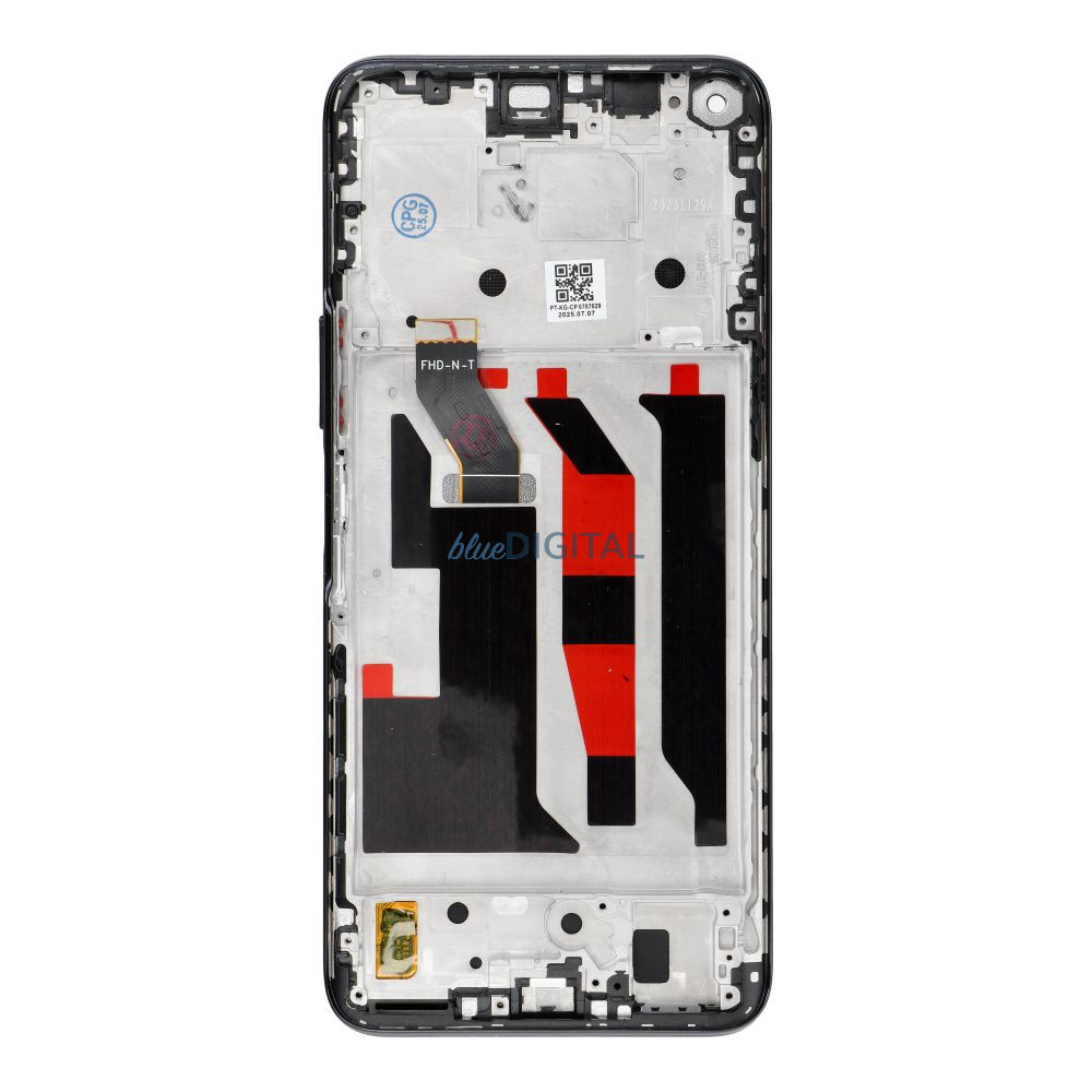 LCD kijelző HUAWEI Nova 8i OEM kerethez, kerettel - ALKATRÉSZ!