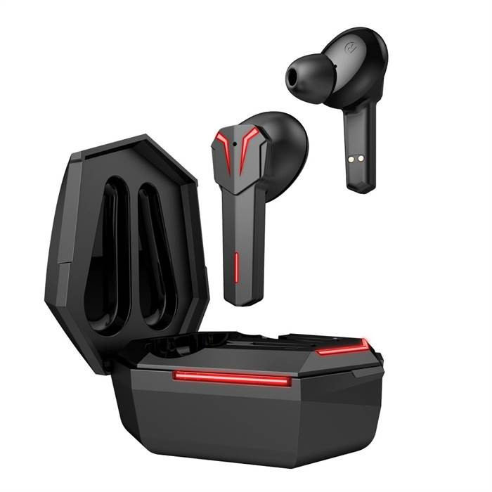 Bluetooth fülhallgatók TWS Art AP-TW-G10 Gaming mikrofonnal és dokkoló állomással type-c fekete