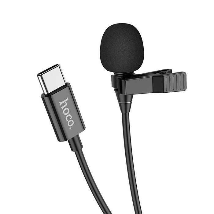 Mikrofón HOCO pre mobilný audio konektor pre typ C L14 čierny