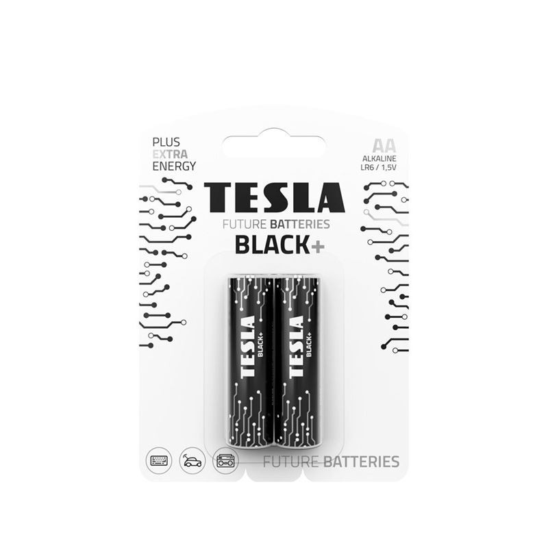 TESLA alkáli elem AA BLACK+[2x120]