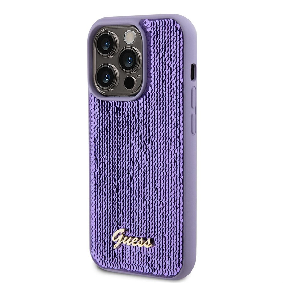 Apple iPhone 12/12 Pro GUESS GUHCP12MPSFDGSU Hátlap - Lila