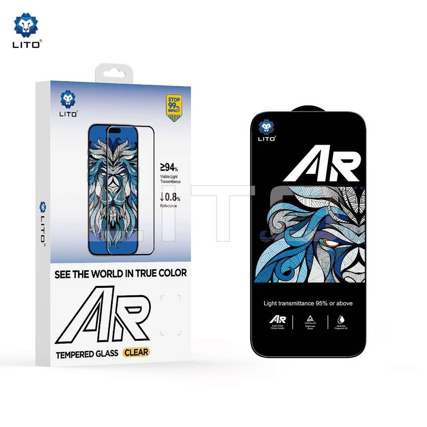 Apple iPhone 17 Air Lito AR SE Anti-Reflective 2.5D Full Üvegfólia - Fekete