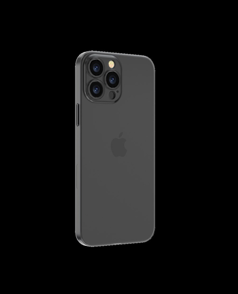 Apple iPhone 14 Pro Max Devia Wing Ultra Slim Matt Hátlap - Fekete
